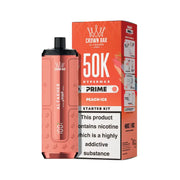 Al Fakher Hypermax Prime 50K Prefilled Pod Kit – peach ice rechargeable vape device with Snap Dual pod system and 1000mAh battery